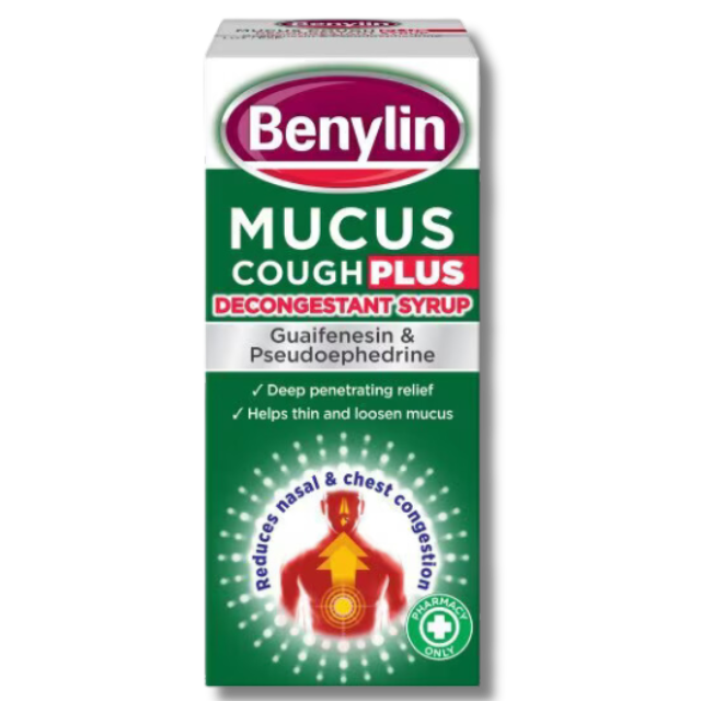 Benylin Mucus Cough Plus Decongestant - 100ml