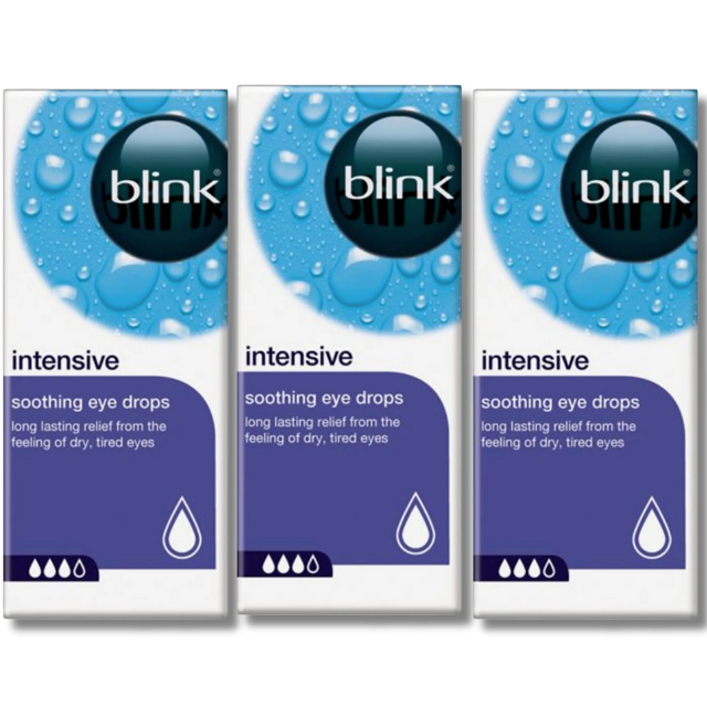 Blink Intensive Tears Soothing Eye Drops - 10ml - Pack of 3