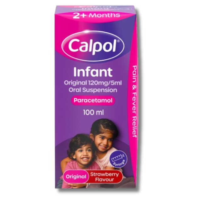 Calpol Infant Original 120mg/5ml Strawberry - 100ml