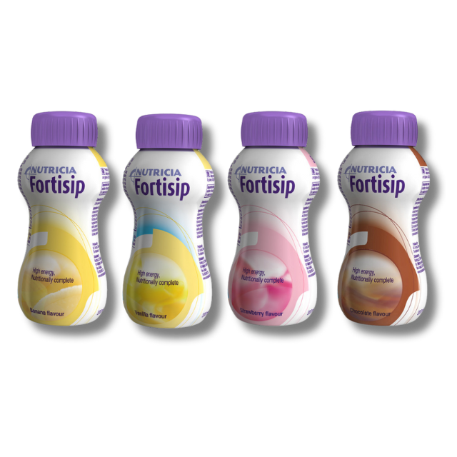 Fortisip Mix (Chocolate , Strawberry, Banana, Vanila) - Pack of 4