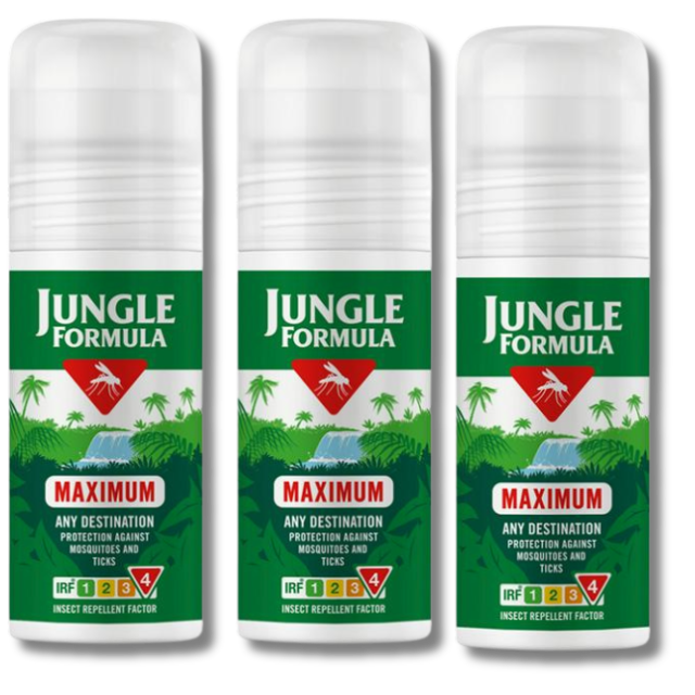 Jungle Formula Maximum Insect Repellent Roll-on 50ml x 3 Packs