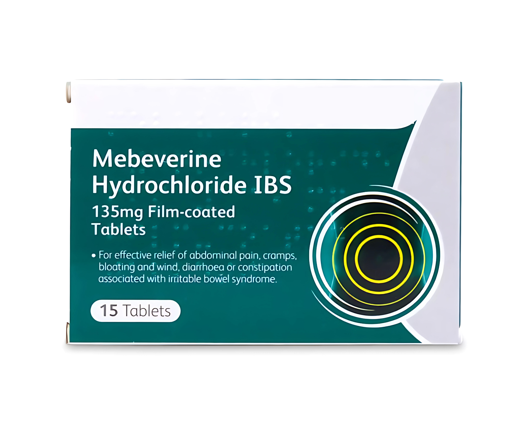 Mebeverine Hydrochloride 135mg Film-Coated Tablets – 15 Tablets (Expiry 05/25)