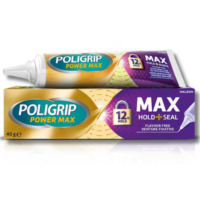 Poligrip Power Max Hold + Seal 40g