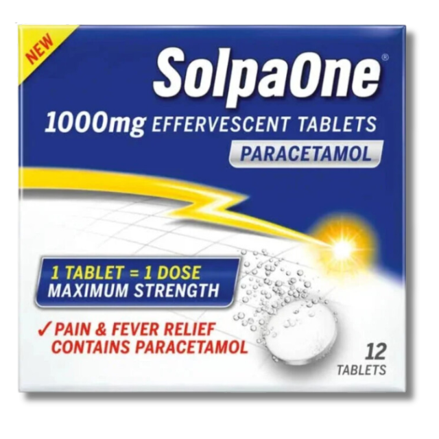 SolpaOne Paracetamol - 12 Tablets