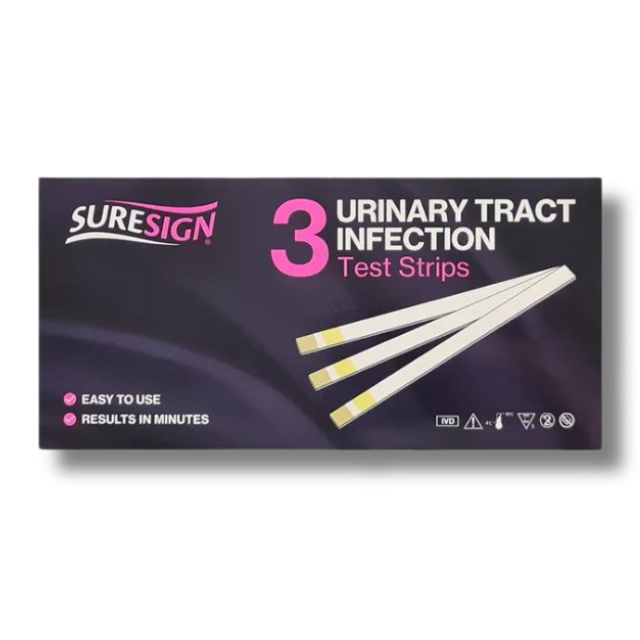 Suresign 3 Urinary Tract Infection Test Strips - Home Testing for UTI