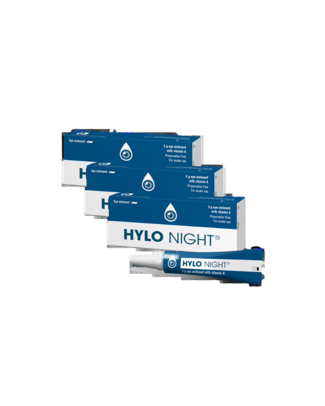 Hylo-Night Eye Ointment - 5g Pack of 3