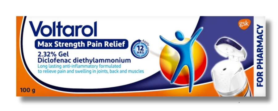 Voltarol Max Strength Pain Relief 2.32% Gel - 100g | Pharmacy Prime