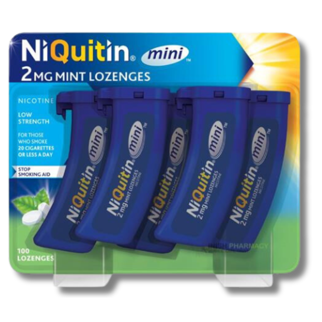 NiQuitin Mini Mint 2mg – 100 Nicotine Lozenges | Pharmacy Prime