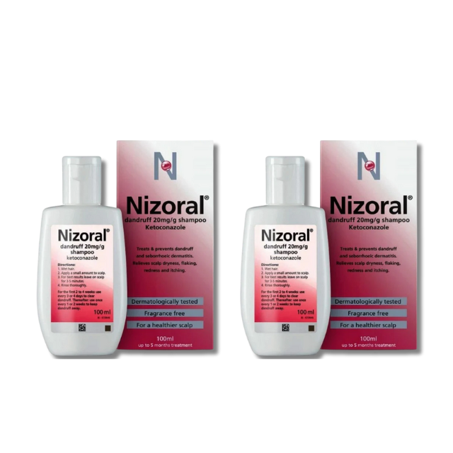 Nizoral Anti-Dandruff Shampoo - 100ml x2