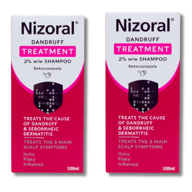 Nizoral Anti-Dandruff Shampoo - 100ml x2