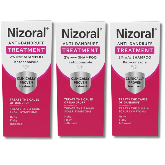 Nizoral Anti-Dandruff Shampoo - 60ml x 3