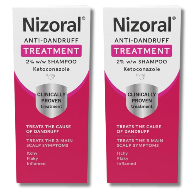 Nizoral Anti-Dandruff Shampoo - 60ml x 2